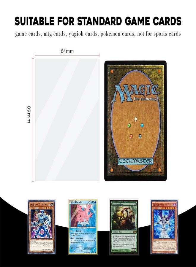Katomula 400 Pcs Ultra Clear Perfect Fit Sleeves for MTG, Perfect Inner Sleeves for Double Sleeving 64x89mm - Image 2